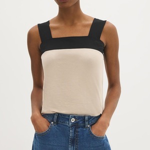 Camiseta sin mangas corta de algodón blanca con cuello redondo para mujer, estilo holgado, ideal para yoga, deporte y fitness, diseño personalizado de verano. - Product Image 5
