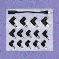 Özel OEM 100W Evrensel 14'ü 1 Arada Çoklu DC Fiş Jak Adaptör Dönüştürücü Kiti, Dizüstü Bilgisayarlar ve PC'ler için Hızlı Güç Kaynağı Şarj Seti