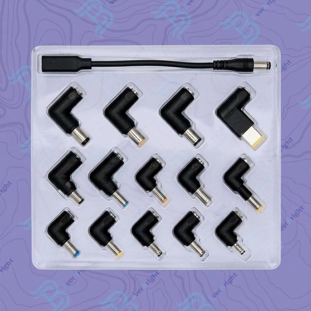 Custom OEM 100W Universal 14 in 1 Multi DC Plug Jack Adapter Converter Kit for Laptop Notebook PC Fast Power Supply Charging Set