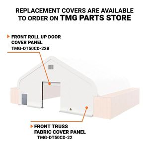 Kit Parete Anteriore per Container Shelter Serie Pro Dual Truss TMG DT5040CF con Porta in Acciaio e Porta Avvolgibile - Accessori per Tende TMG DT50CD - Product Image 3