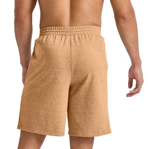Shorts de survêtement en molleton respirant, unis, personnalisables avec logo, effet délavé à l'acide et à la pierre, style streetwear pour homme - Product Image 3