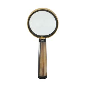 Exclusive Buffalo Horn Magnifying Glass <b>Solid</b> Brass Vintage Handmade Decorative Reading <b>Desk</b> Gift Accessory - Product Image 2