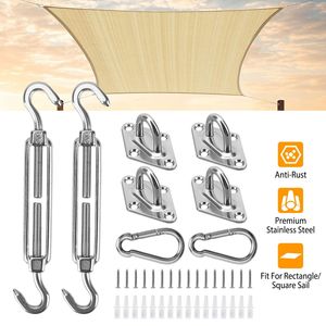 Kit di accessori in acciaio inossidabile per l'installazione di tende da sole e la fissaggio di piatti e tegole - Product Image 1
