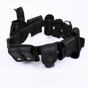 Adjustable Nylon Tactical Belt Set Modular Utility Waist Belt with Multiple Pouches for <b>Security</b> Outdoor Duty Use - Product Image 3