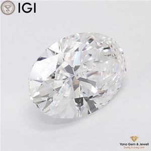 Diamant CVD de laboratoire 3,50 CT, taille ovale, couleur E, clarté VVS2, certifié IGI, élégant, conçu pour bague solitaire - Product Image 5