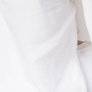 Robe longue ample en coton blanc sans manches, couleur unie, pour toutes les saisons, tenue de prière pour femmes - Product Image 3