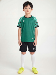 Ensemble de maillots de football personnalisés pour enfants de qualité supérieure, directement de l'usine, SC02, séchage rapide, respirant, transfert thermique, uniforme d'équipe pour jeunes, 100% polyester - Product Image 5