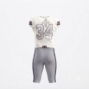 Nuevo Uniforme de Fútbol Americano de Corte Regular, Sublimado, Cuello en V, Manga Corta, 100% Poliéster, Calidad Premium para Hombre - Product Image 3