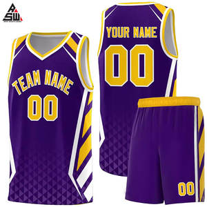 Uniformes de Baloncesto Personalizados al por Mayor, Tallas Grandes, Secado Rápido, Transpirables, Antibacterianos, de Poliéster, para Equipos, Pedidos al por Mayor, Logotipo Personalizado - Product Image 1