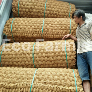 Geotextile natural woven coconut coir <b>mats</b> weaving coco fiber <b>mat</b> <b>rolls</b> exported from Vietnam - Product Image 2