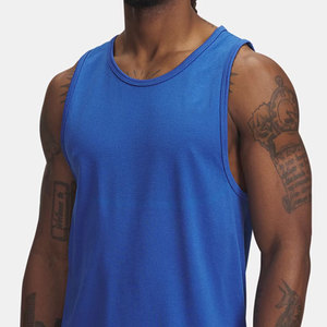 100% Cotton Jersey Stretchable High Quality Tank <b>Top</b> New Design Plain Blank <b>Longline</b> Oversized Sleeveless Custom <b>Longline</b> - Product Image 3