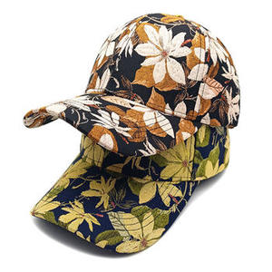 Gorra de Béisbol con Estampado Floral, Unisex, Casual, Primavera Verano, 100% Poliéster, Transpirable, Impresión Digital - Product Image 4
