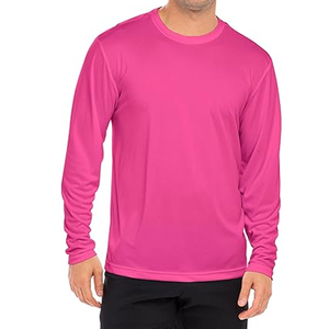 High Quality Cotton Long Sleeve Tee Men Plain Casual Crew Neck Shirt Custom Logo OEM ODM Supplier - Product Image 2
