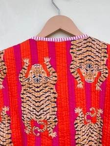 Veste sans manches d'hiver en coton 100% indien fait main, écologique, matelassée, anti-plis, respirante, séchage rapide, avec poche avant, coupe classique - Product Image 2