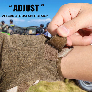 Guantes Tácticos de Cuero Genuino, Medios Dedos, con Logotipo Personalizado, Color Personalizado, Protección para Ciclismo, Uso Diario - Product Image 4