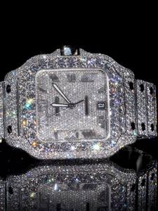 Reloj de Lujo de Alta Gama con Movimiento Mecánico ETA, Diamantes Moissanite, Acero Inoxidable de 16 mm, Cristal de Zafiro, Esfera de 41 mm, Estilo Hip Hop, Edición Limitada - Product Image 6