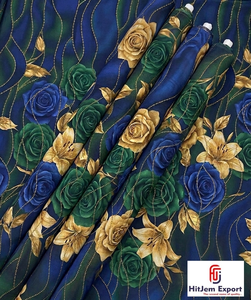 Soft Elegant Digital Printed Polyester Fabric Custom Manufacturing for Fashion Apparel and Garment Production - Product Image 5