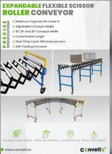 Transportador de Rodillos Motorizado Flexible, Sistema de Transporte Móvil, Acero al Carbono, Curva Ajustable, Manejo de Materiales - Product Image 2