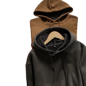 Wholesale Men's 100% Cotton Fleece Sweatshirt Drop Shoulder Hoodie with Custom GSM Casual Wear Embroidered Puff Printing Winter - Product Image 3