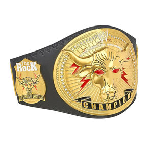 Cinturón de Campeonato de Lucha Libre RESTONED & STACKED FIGURES TOY CO V2 Unisex, Paquete de 1, Multicolor, Latón y Cuero Suave, ANAAIF - Product Image 2