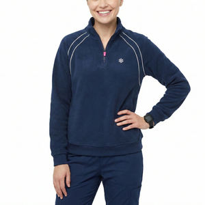 Blouson de travail personnalisable à col zippé, fournisseur en gros, pour médecins, hôpitaux, infirmières, tissu doux, livraison rapide, blousons de travail - Product Image 1