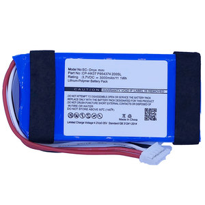 Harman Kardon Onyx <span class=keywords><strong>Mini</strong></span> Pin cho <span class=keywords><strong>jbl</strong></span> bluetooth loa 3.7V 3000mAh hoàn thành Công suất bdttery CP-HK07 p954374 200sl BATTERIE - Product Image 2
