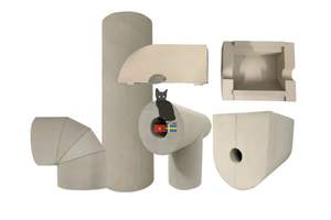 Matériaux d'isolation, isolation contre le froid, raccords de tuyauterie pour équipements, tuyauterie, coude préformé, bloc de mousse phénolique Kingspan - Product Image 2