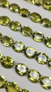 พลอยเลมอนควอตซ์ธรรมชาติเจียระไนแบบบริลเลียนท์ขายส่ง |   ควอตซ์สีเหลืองคุณภาพ AAA แบบเม็ดเดี่ยว สีรุ้ง ราชสถาน สำหรับทำเครื่องประดับ - Product Image 2