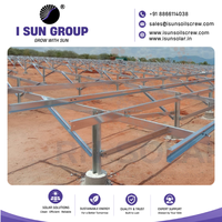 Système de fixation de panneaux solaires en acier galvanisé à chaud, prix usine, pour installation au sol en zone ouverte