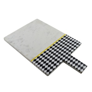 High Quality Round <b>Shaped</b> Marble Wooden Chopping Board Customizable for Home Kitchen Hotel Use Most Selling Product - Product Image 3