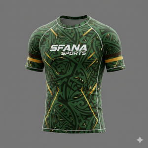 Unisex MMA Rashguard Athletic <b>Compression</b> <b>Shirt</b> Full Sleeve UPF50+ Breathable Quick Dry Eco-Friendly 100% Polyester SFANA SPORTS - Product Image 2
