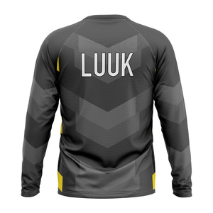 Camiseta Deportiva Personalizada para Hombre, Corte Regular, 100% Poliéster, Transpirable, Antibacteriana, Manga Larga, Secado Rápido, Impresión Personalizada - Product Image 2