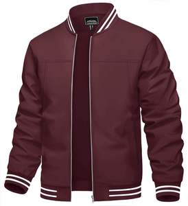 Chaqueta Bomber de Camuflaje para Hombre, Cierre de Cremallera, Cuello Camisero, Estilo Casual para Otoño, Manga Regular, 100% Poliéster - Product Image 2