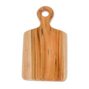 Tabla de cortar de madera natural de gran tamaño con una construcción robusta y plataforma de corte ancha, adecuada para carne y verduras. - Product Image 5