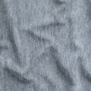 Solid Gray Knitted Jersey <b>Fabric</b> Medium <b>Weight</b> Plain Style Cotton Material French Terry <b>Fabric</b> one side brushed - Product Image 3