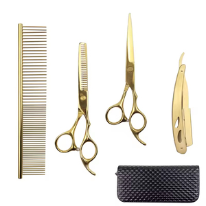 Ciseaux de coiffure jetables en acier inoxydable de 6 pouces, kit de ciseaux à effiler, ensemble de ciseaux de barbier pour usage professionnel - Product Image 3