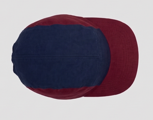 Unisex <b>Navy</b> Blue And Burgundy Color Block <b>Baseball</b> <b>Cap</b> Casual Style Adjustable Fit Four Seasons Wear - Product Image 5