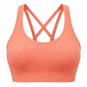 Soutien-gorge de sport et de yoga à quatre aiguilles et six fils, soutien-gorge de sport tendance, léger, séchage rapide, respirant, torsion avant, push-up - Product Image 3