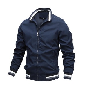 Custom Logo Varsity <b>Jacket</b> Blank Men's Unisex Plus Size Plain Dyed Formal Stand Collar <b>Thick</b> <b>Fleece</b> Breathable Eco-Friendly - Product Image 5