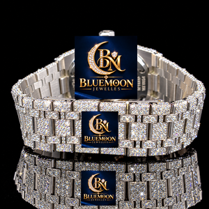 Montre de luxe Hip Hop en moissanite et diamant, verre saphir, haute qualité, GPS, analogique, mouvement mécanique en acier inoxydable, alarme - Product Image 3