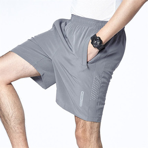 Shorts de sport pour homme 100% coton, coupe ample, taille élastique, séchage rapide, grandes tailles, été - Product Image 3