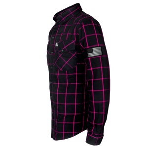 Camisas de Franela para Motociclistas, Personalizadas con Etiqueta de Marca, Diferentes Diseños, Estampadas, con Botones, Unisex, de Manga Larga para Hombre - Product Image 4