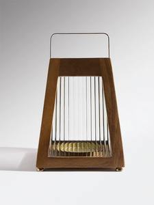 Farol Cuadrado Texturizado Hecho a Mano de Madera de Mango para Decoraciones de Navidad y Cumpleaños - Product Image 3