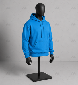 เสื้อฮู้ดผ้าฟลีซย้อมสีพื้น 100% ผ้าฝ้าย ระบายอากาศได้ดี สำหรับผู้ชาย พิมพ์ลายแบบรีดร้อนตามสั่ง เหมาะสำหรับฤดูหนาว - Product Image 2