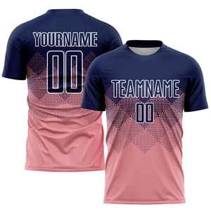 Vente en gros directe OMMIZ INDUSTRY, maillot de football personnalisé en sublimation géométrique bleu turquoise et blanc - Product Image 3