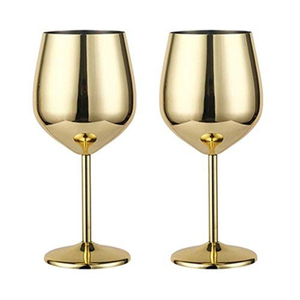 Verres à vin en acier inoxydable doré, ensemble de gobelets à vin en métal, gobelets en métal pour mariage, fête, hôtel, bar, accessoires - Product Image 6