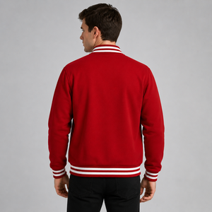 Custom Retro Varsity <b>Jacket</b> With Wool Body And Chenille Letters Personalized Embroidered <b>Leather</b> Sleeve Letterman <b>Jacket</b> - Product Image 4