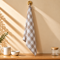Chiffon de cuisine en lin pur à motif gaufré - Serviette de nettoyage personnalisable à faible MOQ