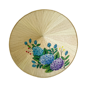 Factory Direct Traditional Vietnamese Unisex 100% Bamboo Palm Leaf Conical <b>Hat</b> Handmade Non-Latex Farmer Straw Outdoor Travel - Product Image 1