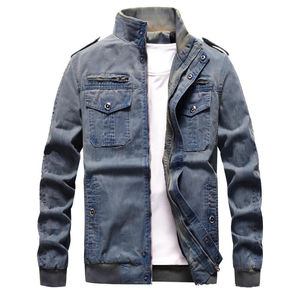 High Quality <b>Men's</b> Large Size <b>Denim</b> <b>Jacket</b> Winter New Style Hot Selling Best Casual Personality Fashion Solid Color <b>Men</b> <b>Jackets</b> - Product Image 4